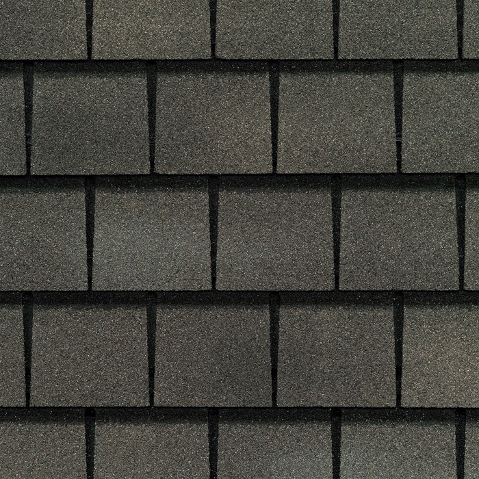 GAF's Slateline Weathered Slate shingle swatch GAF's Slateline Weathered Slate shingle swatch